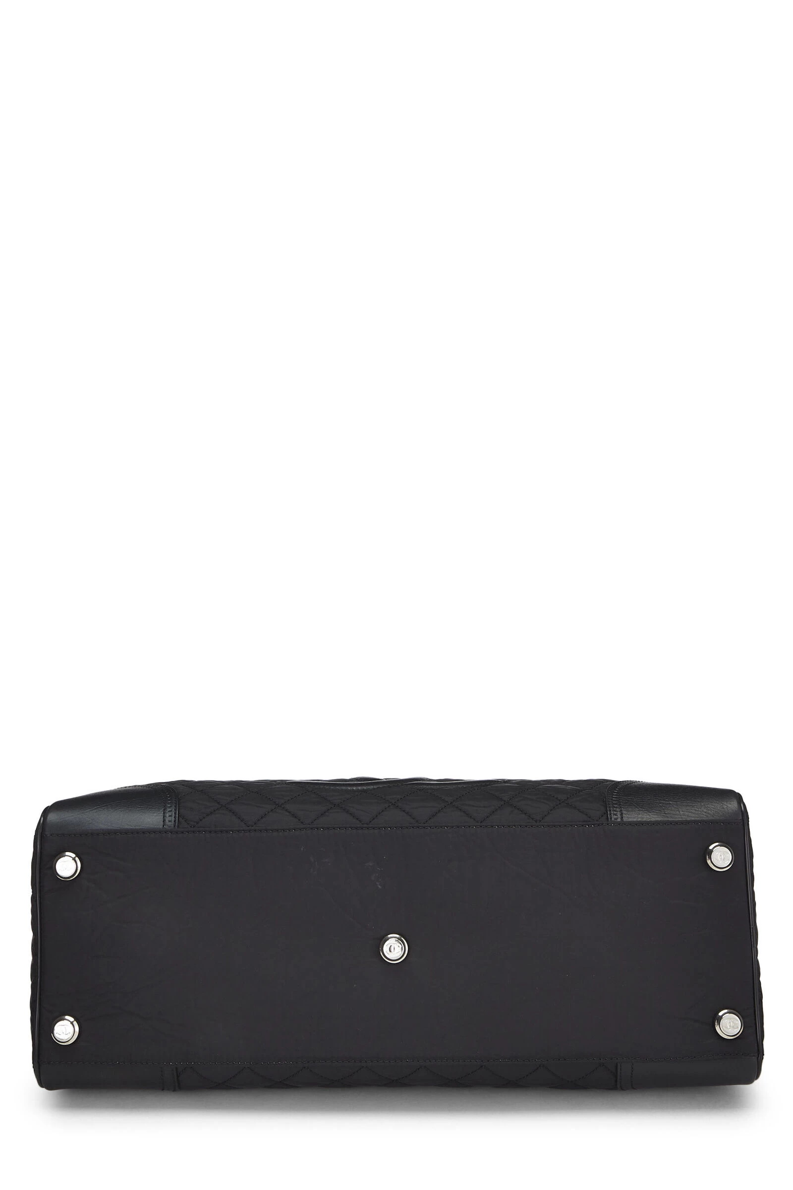 Chanel Black Quilted Nylon Boston Bag Large 5 Chanel Black Quilted Nylon Boston Bag Large - Image 5