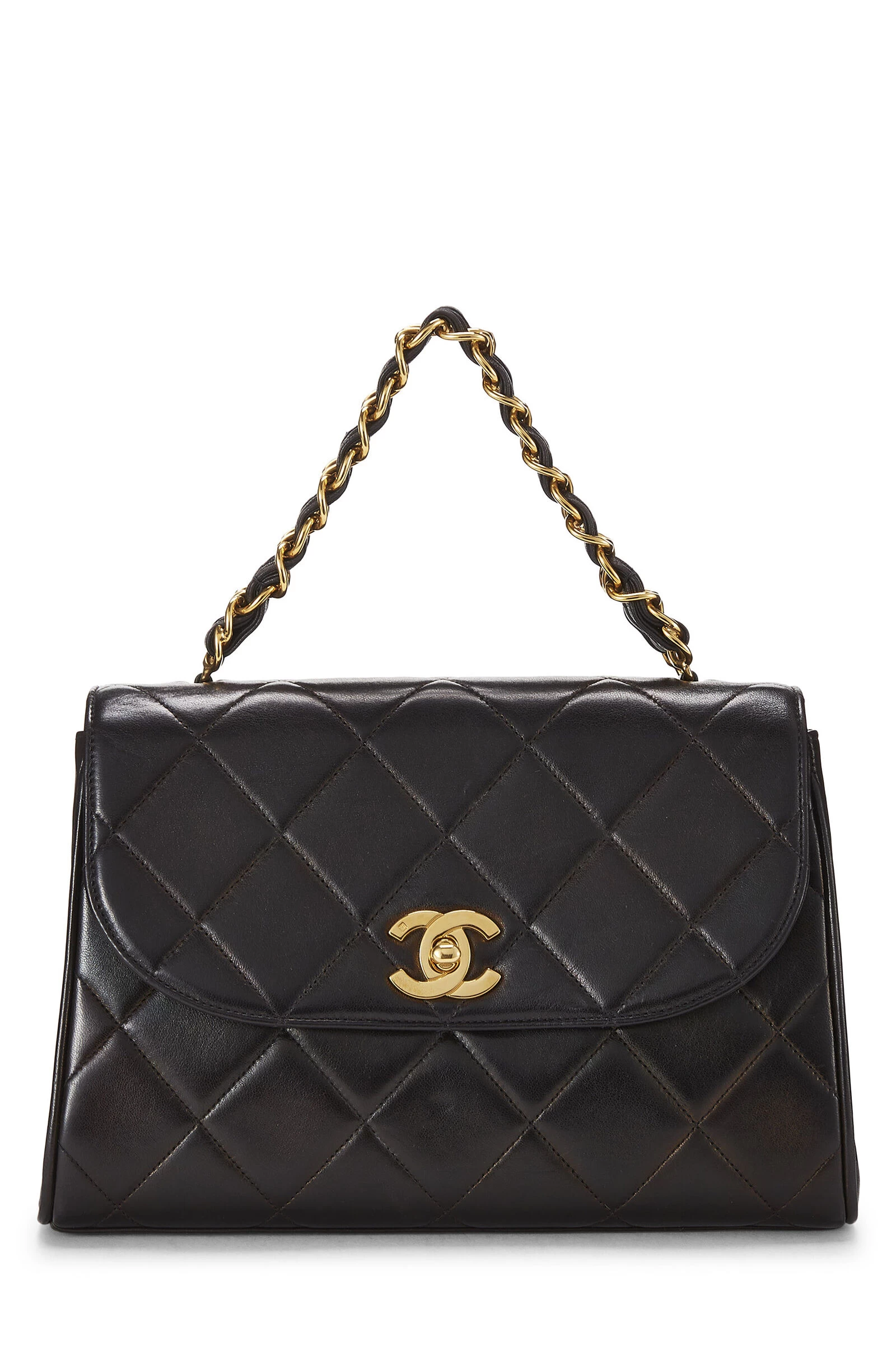 Chanel Black Quilted Lambskin Handbag Medium 1 Chanel Black Quilted Lambskin Handbag Medium