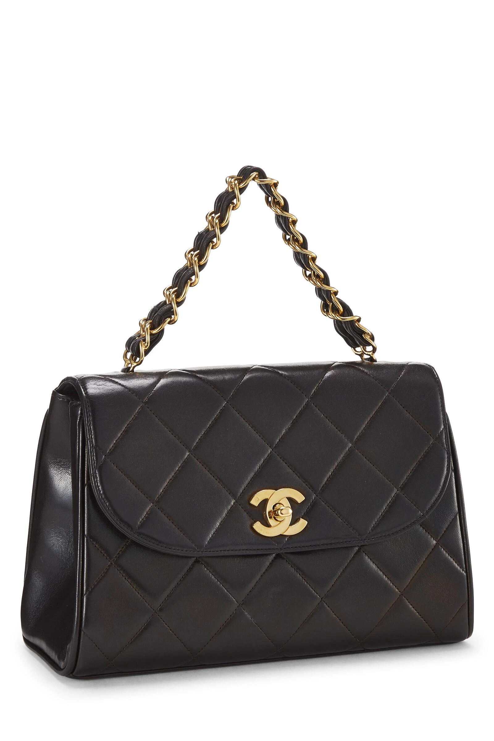 Chanel Black Quilted Lambskin Handbag Medium 2 Chanel Black Quilted Lambskin Handbag Medium - Image 2