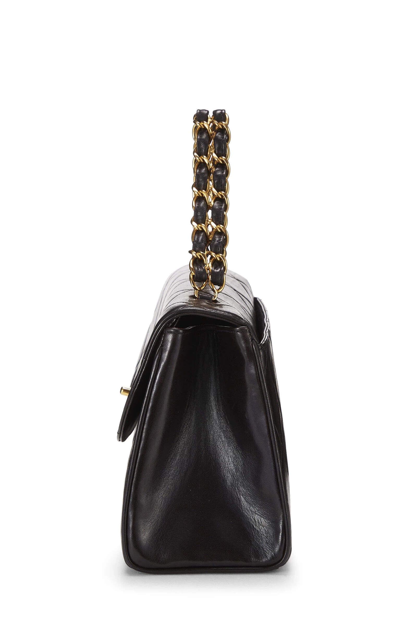 Chanel Black Quilted Lambskin Handbag Medium 3 Chanel Black Quilted Lambskin Handbag Medium - Image 3