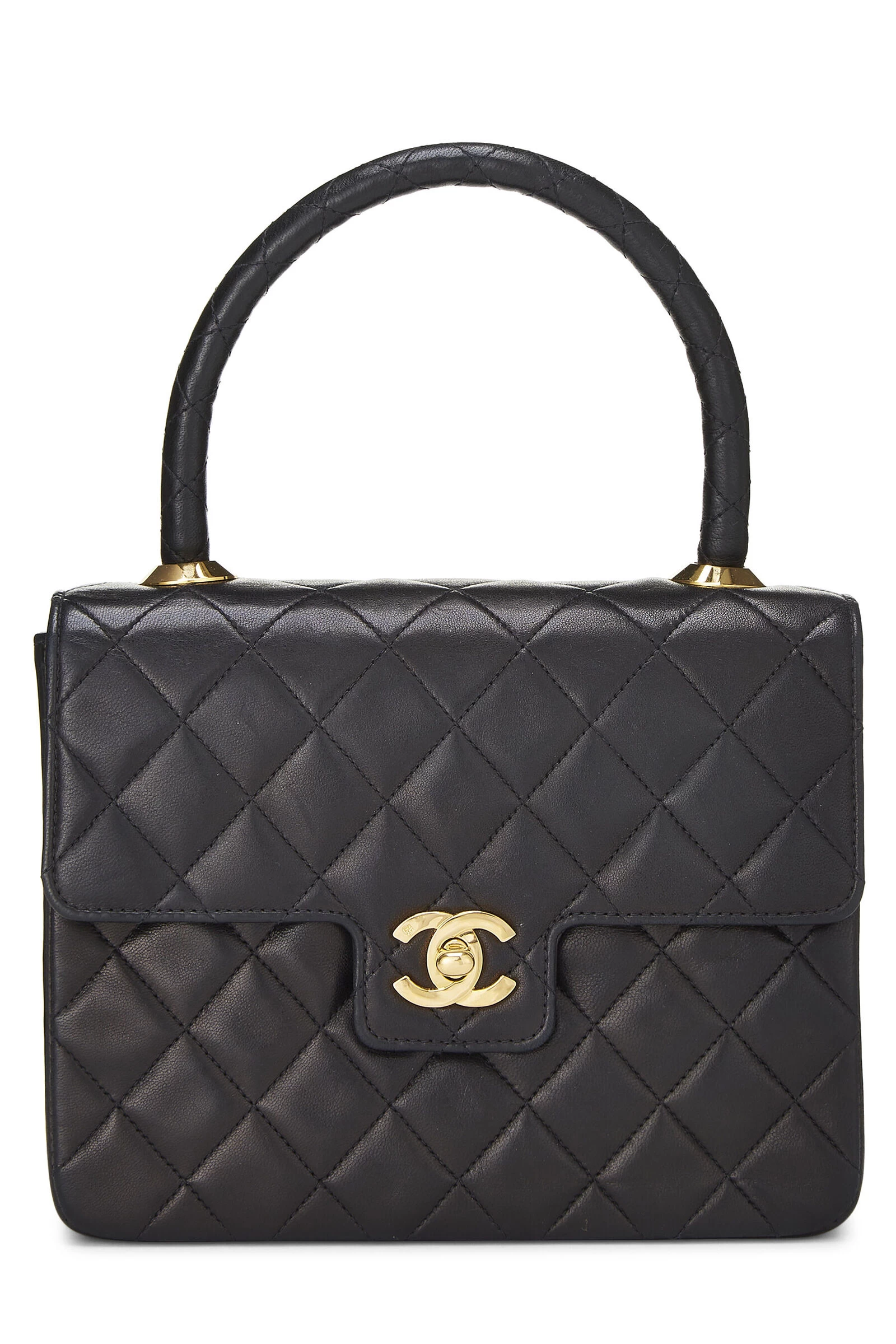 Chanel Black Quilted Lambskin Handbag Mini 1 Chanel Black Quilted Lambskin Handbag Mini