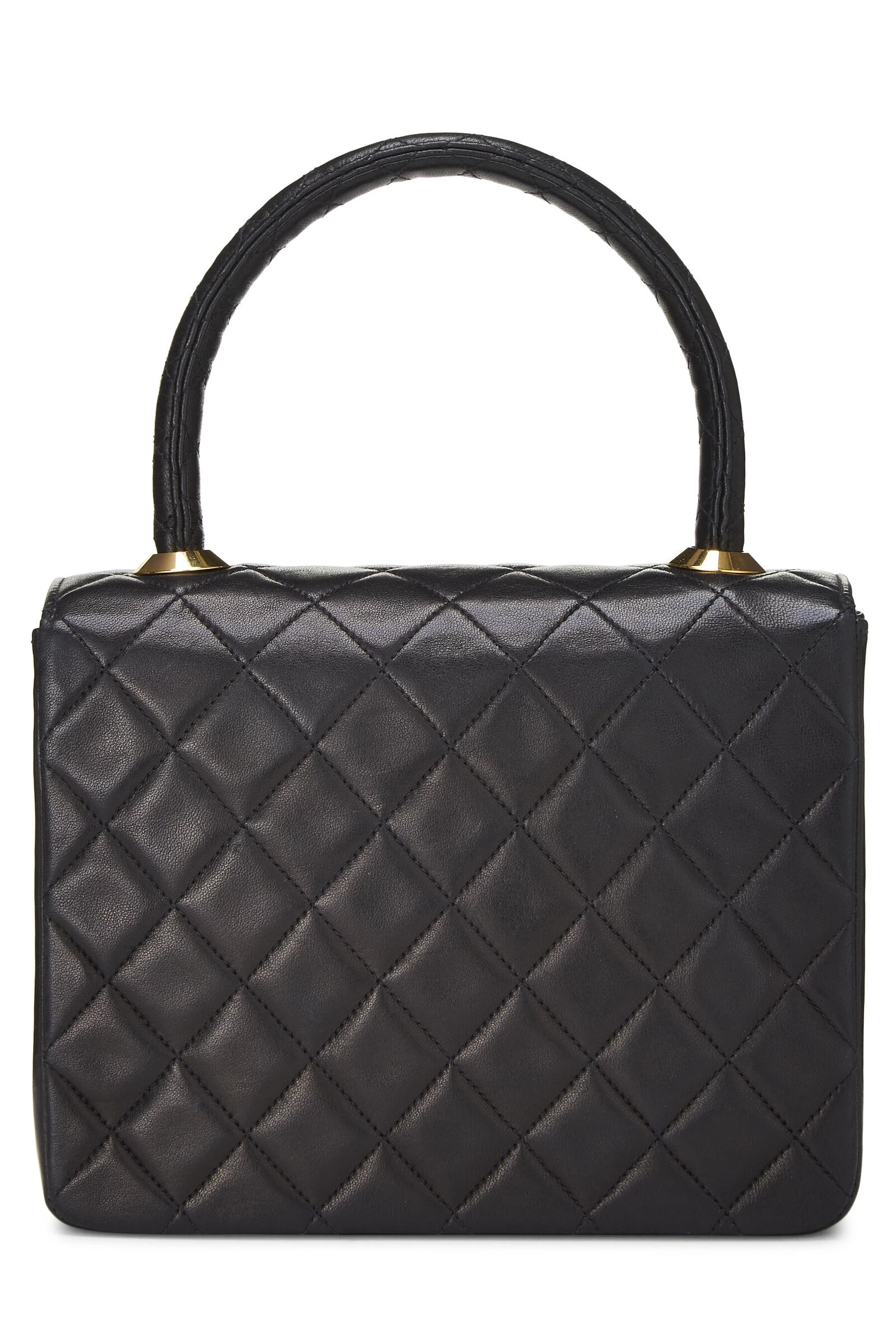 Chanel Black Quilted Lambskin Handbag Mini 4 Chanel Black Quilted Lambskin Handbag Mini - Image 4