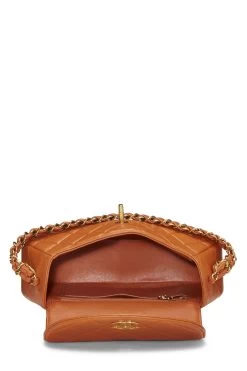 Chanel Orange Quilted Lambskin Handbag -Fashion clothing Q6B04W1IOB002 6