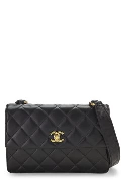 Chanel Black Quilted Lambskin Shoulder Bag