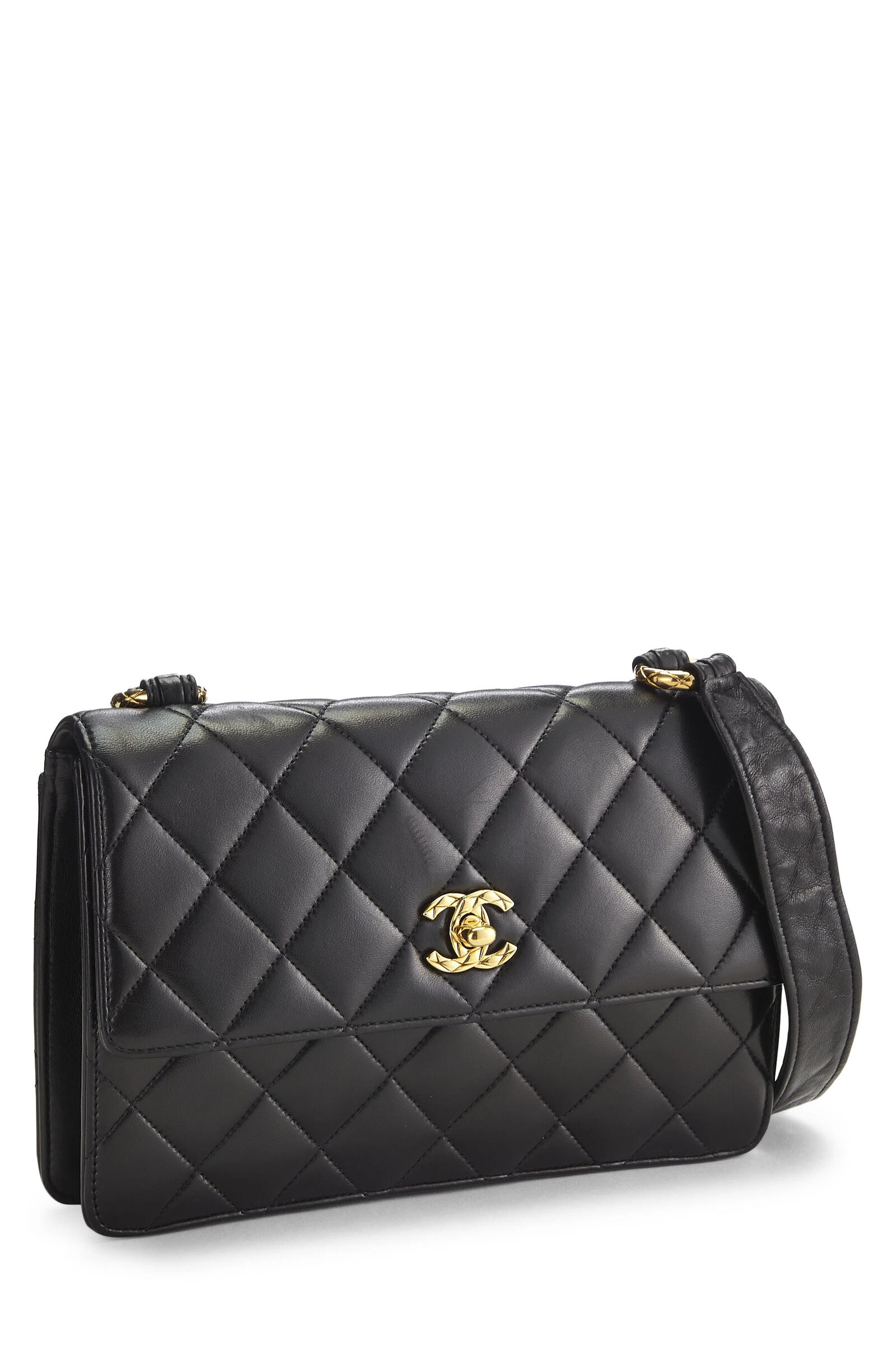 Chanel Black Quilted Lambskin Shoulder Bag 2 Chanel Black Quilted Lambskin Shoulder Bag - Image 2