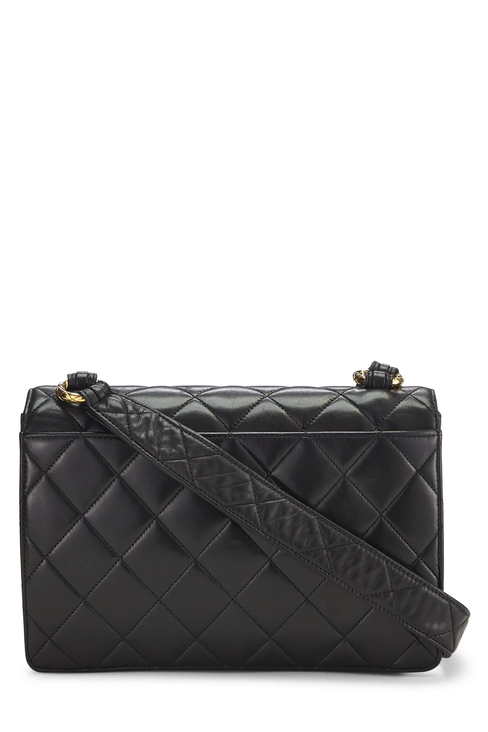 Chanel Black Quilted Lambskin Shoulder Bag 4 Chanel Black Quilted Lambskin Shoulder Bag - Image 4