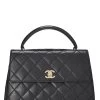 Chanel Black Quilted Lambskin Kelly Small
