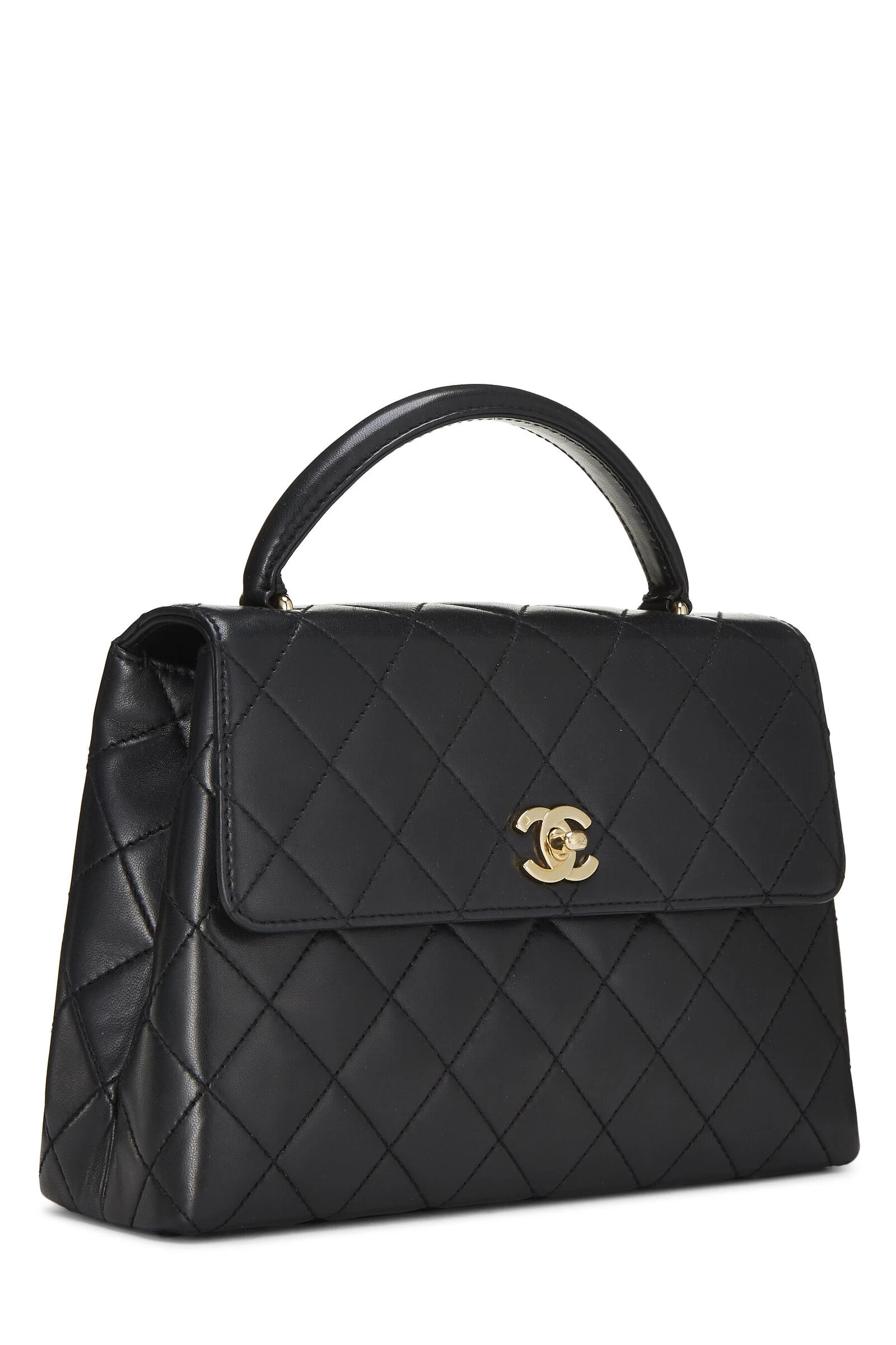 Chanel Black Quilted Lambskin Kelly Small 2 Chanel Black Quilted Lambskin Kelly Small - Image 2