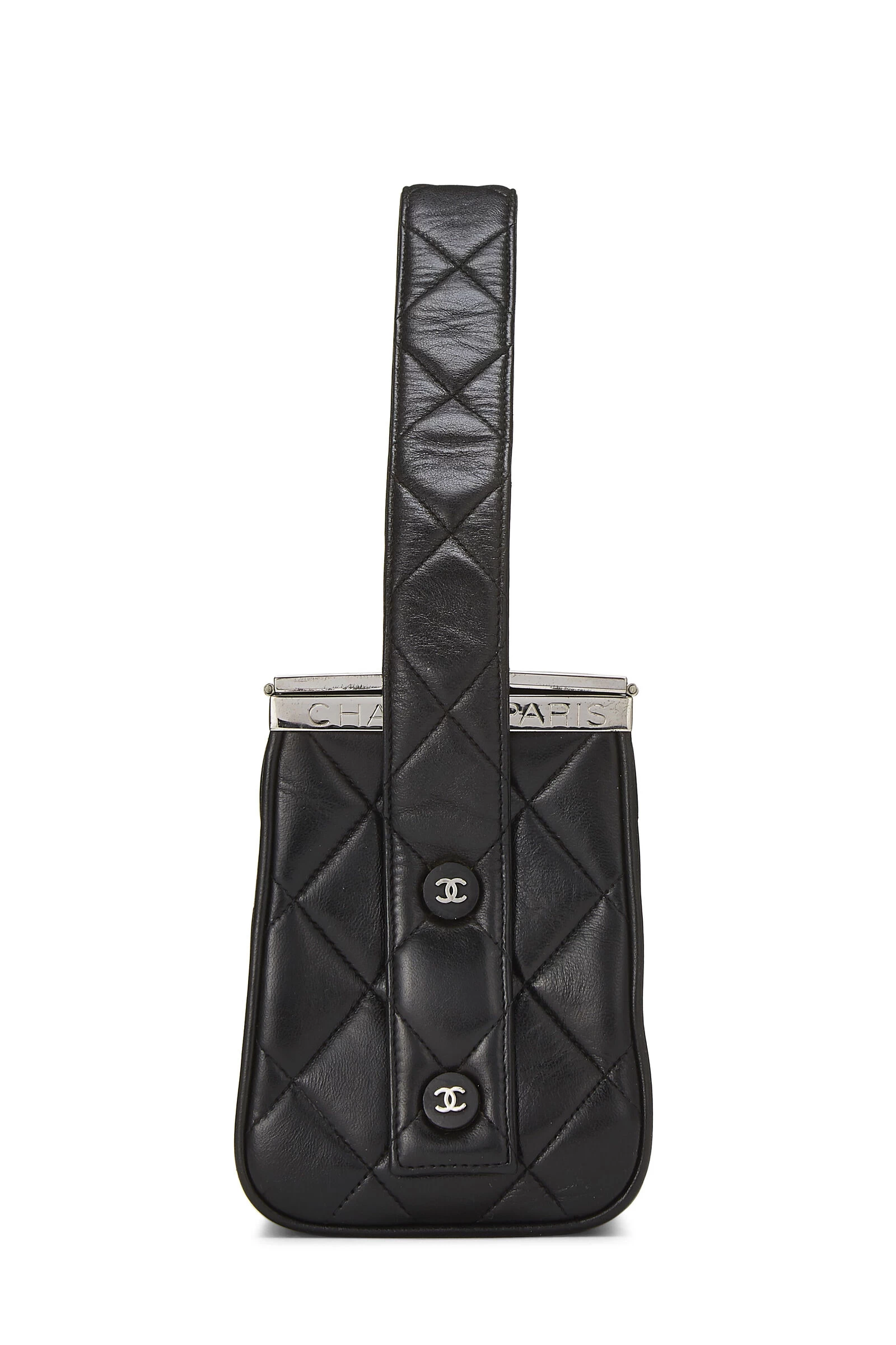 Chanel Black Quilted Lambskin Box Bag 3 Chanel Black Quilted Lambskin Box Bag - Image 3