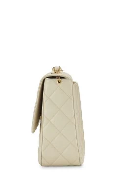 Chanel White Quilted Caviar Big 'CC' Square Flap -Fashion clothing Q6B0WL0FWB000 3