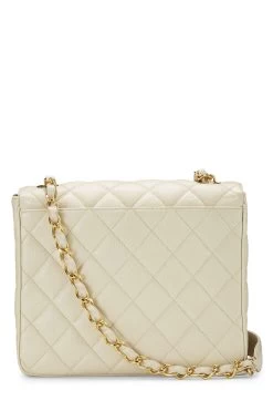 Chanel White Quilted Caviar Big 'CC' Square Flap -Fashion clothing Q6B0WL0FWB000 4