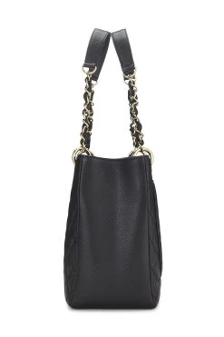 Chanel Black Quilted Caviar Grand Shopping Tote (GST) -Fashion clothing Q6B0WW0FKB433 3