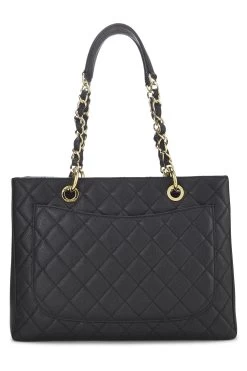Chanel Black Quilted Caviar Grand Shopping Tote (GST) -Fashion clothing Q6B0WW0FKB433 4