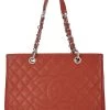 Chanel Orange Caviar Grand Shopping Tote (GST)