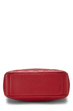 Chanel Red Quilted Caviar Petite Shopping Tote (PST) 10 Chanel Red Quilted Caviar Petite Shopping Tote (PST) -Fashion clothing Q6B12X0FRB020 5