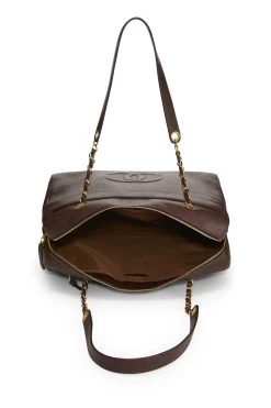 Chanel Brown Caviar Zip Tote Large -Fashion clothing Q6B14C0F05006 6