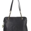 Chanel Black Caviar Zip Tote Large