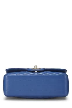 Chanel Blue Chevron Lambskin Rectangular Flap Mini 10 Chanel Blue Chevron Lambskin Rectangular Flap Mini -Fashion clothing Q6B1PN1IB9003 5