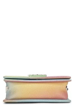 Chanel Rainbow Quilted Caviar Boy Bag Small -Fashion clothing Q6B1UU0FGH001 5