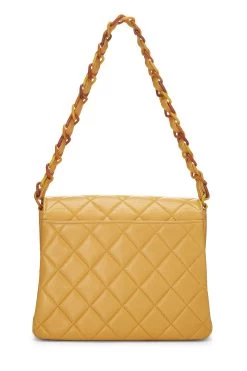 Chanel Orange Quilted Lambskin Envelope Flap Shoulder Bag -Fashion clothing Q6B2FN1IOB000 4