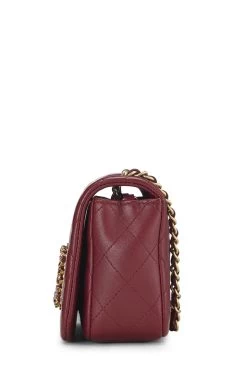 Chanel Burgundy Quilted Lambskin Crystal Flap Bag Mini 8 Chanel Burgundy Quilted Lambskin Crystal Flap Bag Mini -Fashion clothing Q6B2P11I19000 3