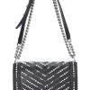 Chanel Black Calfskin Chevron Pearl Boy Bag Medium