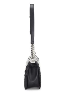 Chanel Black Calfskin Chevron Pearl Boy Bag Medium 8 Chanel Black Calfskin Chevron Pearl Boy Bag Medium -Fashion clothing Q6B37U3PK7001 3