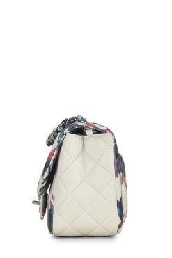 Chanel Blue & Red Calfskin Airline Square Flap Mini -Fashion clothing Q6B40A3PM9002 3