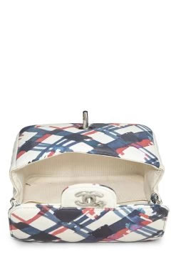 Chanel Blue & Red Calfskin Airline Square Flap Mini -Fashion clothing Q6B40A3PM9002 6