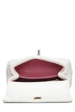 Chanel White Quilted Lambskin Rainbow Coco Handle Bag Mini -Fashion clothing Q6B4791IW9000 6
