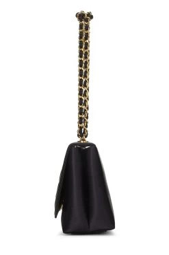 Chanel Black Satin Camellia Handbag Mini -Fashion clothing Q6B4TZ2KK9000 3