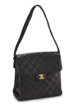 Chanel Black Quilted Lambskin Double Sided Flap Bag Tall -Fashion clothing Q6B58Y1IKB000 2