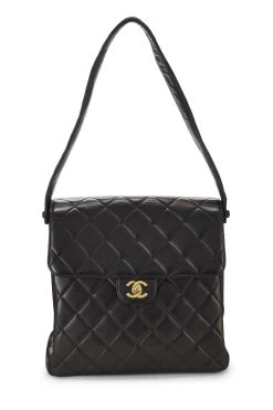 Chanel Black Quilted Lambskin Double Sided Flap Bag Tall -Fashion clothing Q6B58Y1IKB000 4