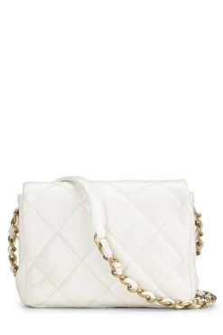 Chanel White Lambskin Coco Love Flap Mini -Fashion clothing Q6B5AN1IW9000 4