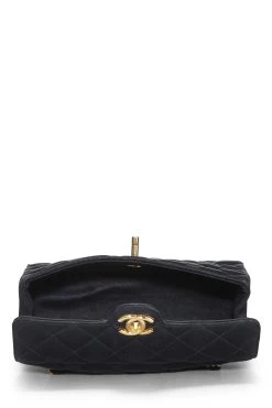 Chanel Black Quilted Satin Round Tab Flap Mini 11 Chanel Black Quilted Satin Round Tab Flap Mini -Fashion clothing Q6BALG2KK9000 6