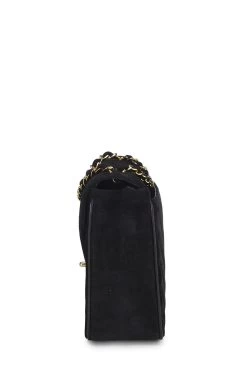 Chanel Black Suede Chevron Envelope Flap Small -Fashion clothing Q6BALI2VK1000 3