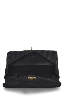 Chanel Black Suede Chevron Envelope Flap Small -Fashion clothing Q6BALI2VK1000 6