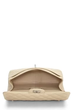 Chanel Beige Quilted Caviar New Classic Flap Jumbo -Fashion clothing Q6BAQP0FI4056 6