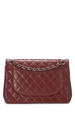Chanel Burgundy Quilted Caviar New Classic Flap Jumbo -Fashion clothing Q6BAQP0FR4019 4