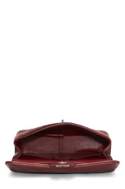 Chanel Burgundy Quilted Caviar New Classic Flap Jumbo -Fashion clothing Q6BAQP0FR4019 6