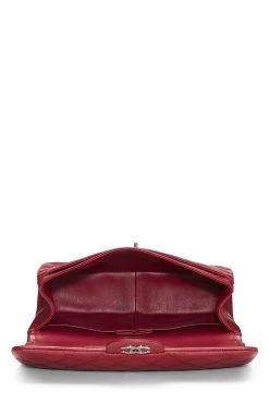 Chanel Red Quilted Caviar New Classic Double Flap Jumbo -Fashion clothing Q6BAQP0FR4020 6