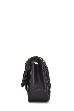 Chanel Black Quilted Lambskin New Classic Double Flap Jumbo -Fashion clothing Q6BAQP1IK4069 3