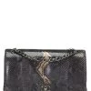 Chanel Navy Python New Classic Double Flap Jumbo