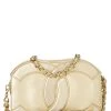 Chanel Gold Lambskin CC Oval Bag Mini