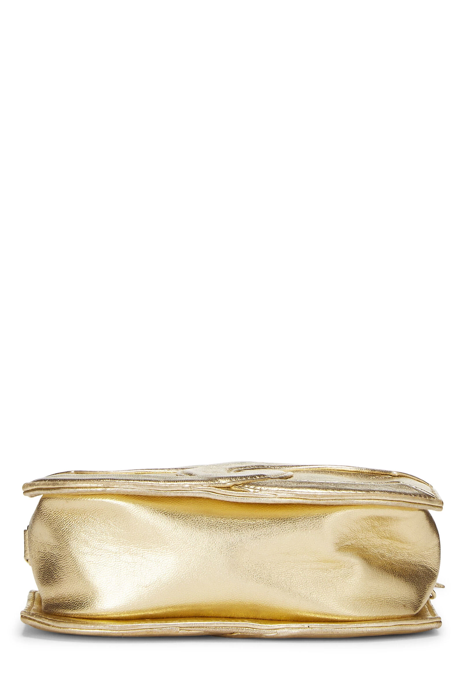 Chanel Gold Lambskin CC Oval Bag Mini 5 Chanel Gold Lambskin CC Oval Bag Mini - Image 5