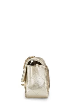 Chanel Gold Quilted Lambskin Rectangular Flap Mini -Fashion clothing Q6BBMB1ID9000 3