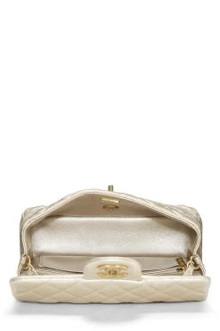 Chanel Gold Quilted Lambskin Rectangular Flap Mini -Fashion clothing Q6BBMB1ID9000 6