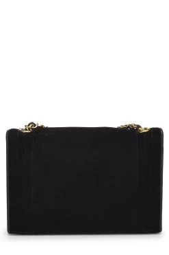 Chanel Black Velvet Triborder Shoulder Bag Small 11 Chanel Black Velvet Triborder Shoulder Bag Small -Fashion clothing Q6BBMX39KH001 4