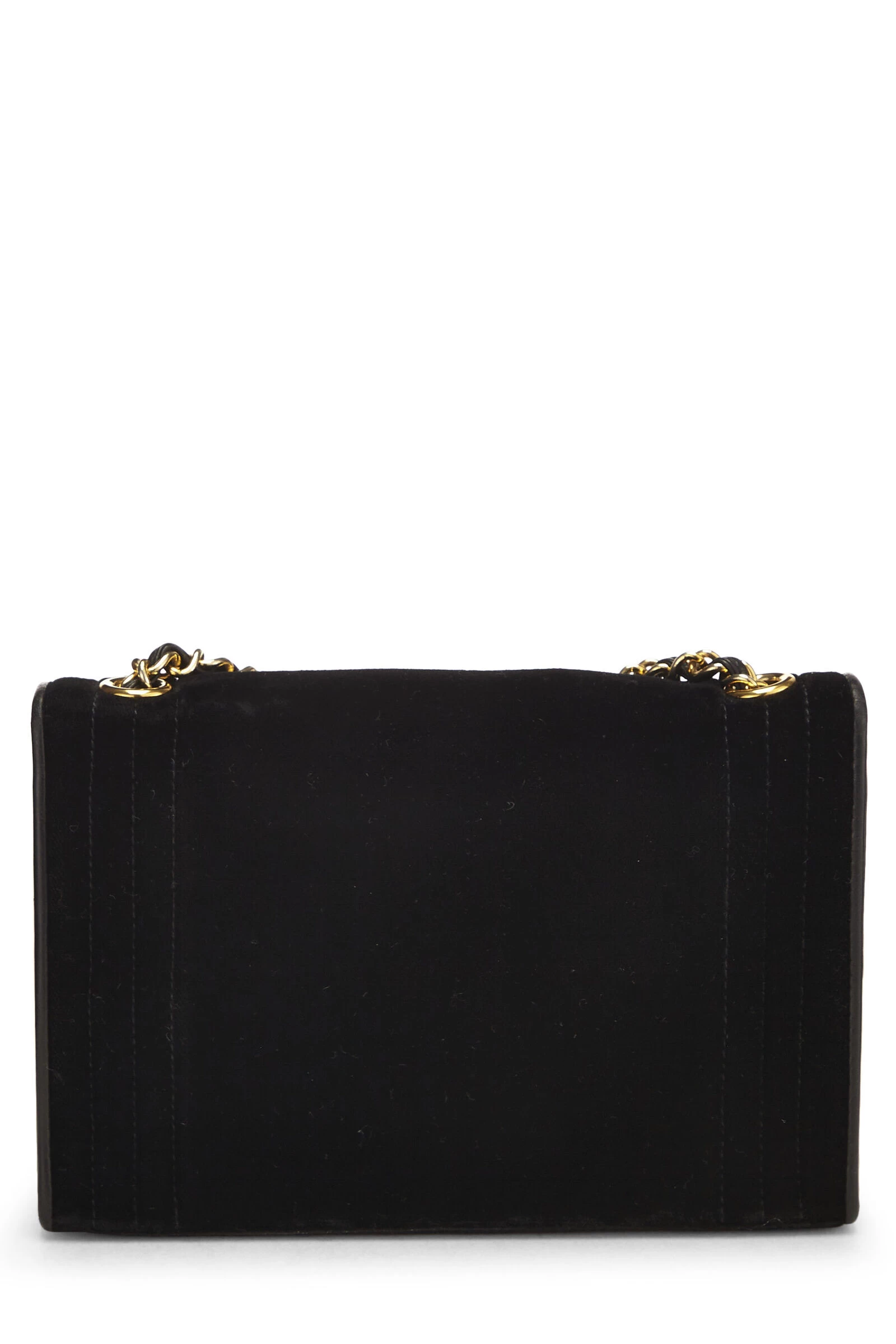 Chanel Black Velvet Triborder Shoulder Bag Small 5 Chanel Black Velvet Triborder Shoulder Bag Small - Image 5