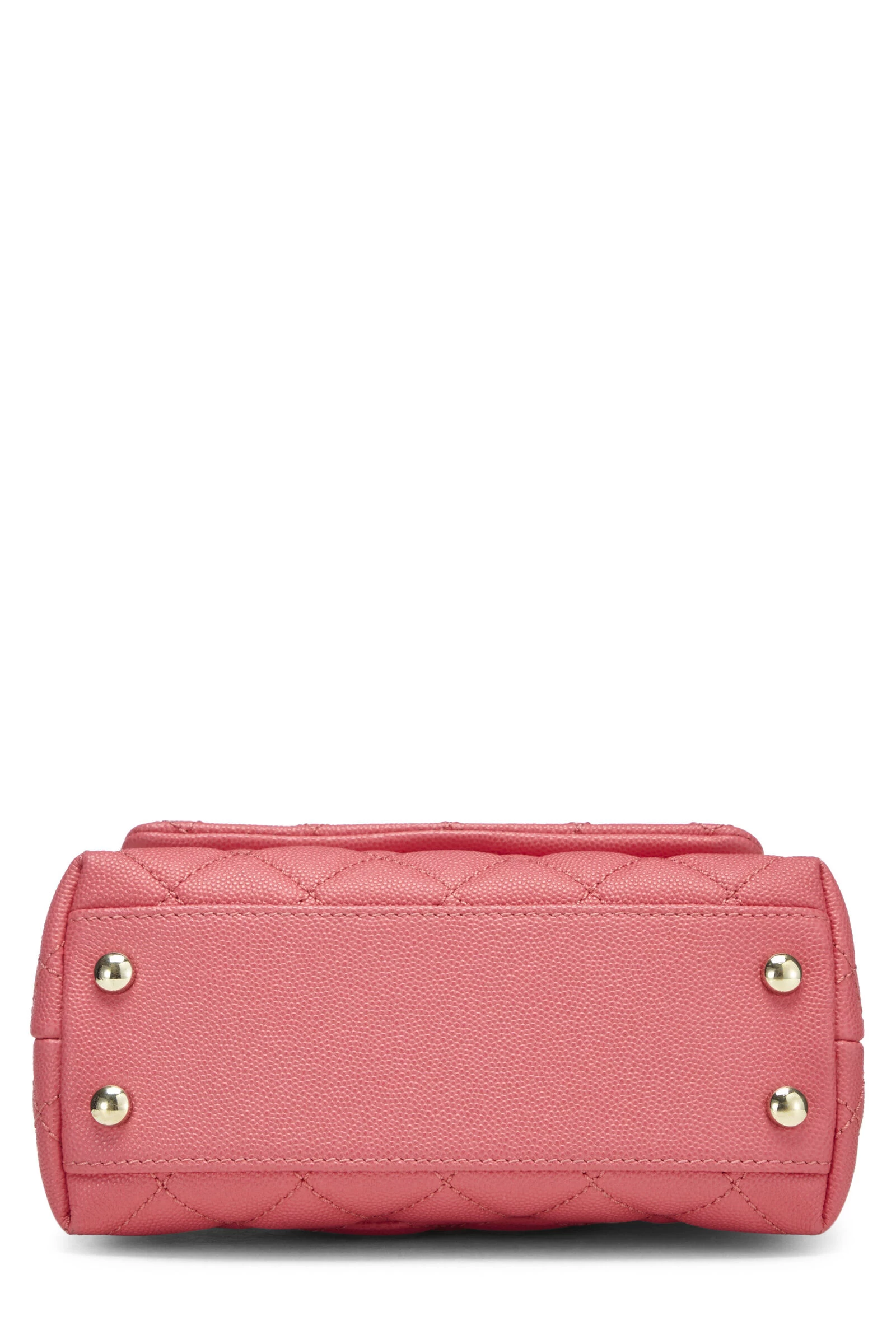 Chanel Pink Quilted Caviar Coco Handle Bag Mini 6 Chanel Pink Quilted Caviar Coco Handle Bag Mini - Image 6
